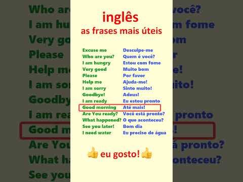 Inglês. Aprenda frases mais úteis em inglês para principiantes!