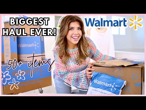 *HUGE* WALMART TRY-ON HAUL😱 50+ ITEMS! My BIGGEST Haul Ever! Walmart New Arrivals 2024 #walmarthaul