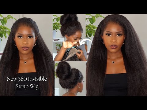 NEW! Invisible Adjustable Strap Wig & REAL Edges!! Can Be Worn In A Bun Without Glue! Ashimary Hair