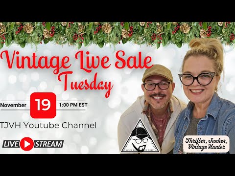 Live Vintage Sale Tuesday! Thrifter Junker Vintage Hunter & The Cult Of Vintage