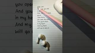 Let's sing and learn English : My Heart Will Go On | Chorus | By : Celine Dion #shorts