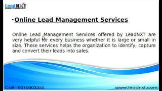 Online Lead Management System