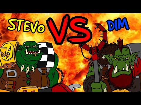 Orks vs Orks 1000 point 40k Battle Report - Da Warboss League 2024 - Round 3 - Dim vs 6+ Stevo