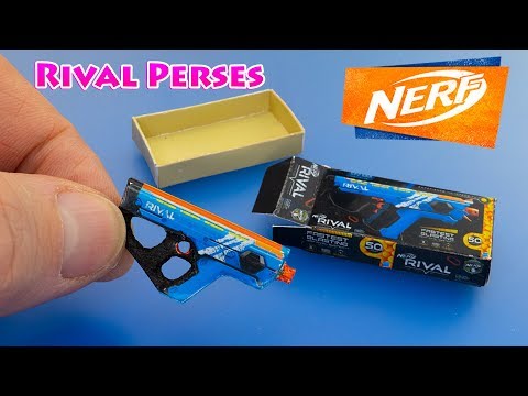 How to make NERF Rival Perses Miniatures DIY dollhouse accessories - Tutorial