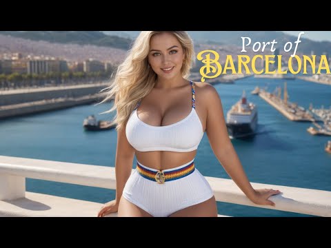 [4K] AI ART Lookbook Model Al Art video | Port of Barcelona