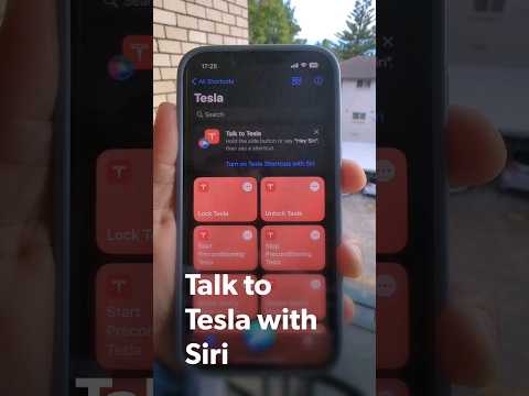 How to control your Tesla with siri: Apple's personal assitant #teslamodel3 #evcommunity #apple