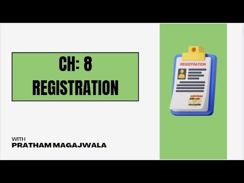 Ch 8: Registration | CA Final IDT | CA Final November 2024