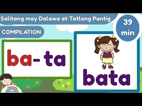 Pagbasa sa Filipino | Mga Salitang may Dalawa at Tatlong Pantig | COMPILATION Aralin 2 - 6