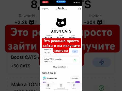 #крипта#заработок без вложений#лайфхакденьгисвоздуха#cats #заработокбезвложений