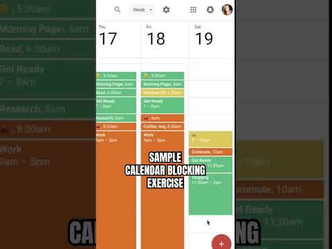 Sample Calendar Blocking Exercise