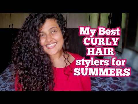 Best Curly Hair stylers for summers | One & Done Curly Hair Stylers | Hard Hold gels