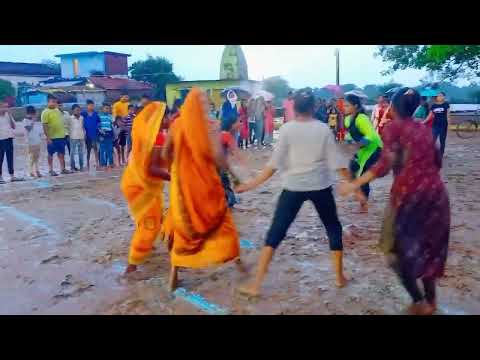 फूल बारिश में छ ग ओलंपिक कबड्डी होता हुआ मैदान गीला गीला हो गया 😀😃🤼🤼🌧️🌧️☔ ## cg kabaddi##