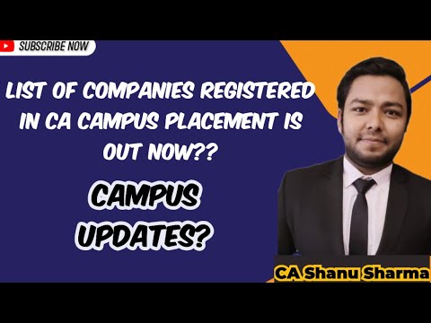 CA Campus Placement May23 |  List of companies updates| What to do next??