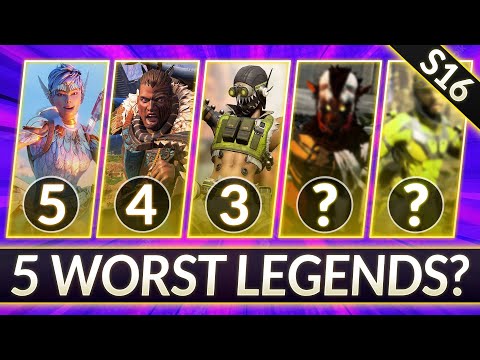 5 WORST LEGENDS TO MAIN Tier List - AVOID These Picks in S16 SPLIT 2 - Apex Legends Meta Guide