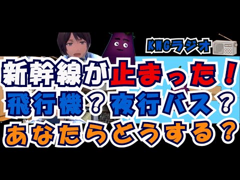 新幹線が止まった！飛行機？夜行バス？あなたらどうする？