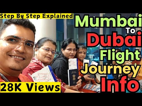 How to board a plane✈️ for the first time from Mumbai to Dubai 🌎| Journey from Mumbai to UAE !!