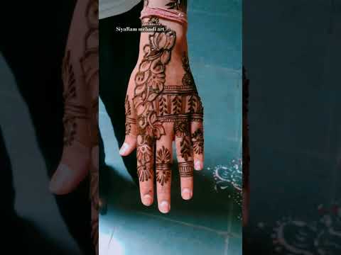 #new Back hand mehndi design#Siyara#youtubeshorts#mehndidesign#mehndi#viralshort#dulhanmehndi#art