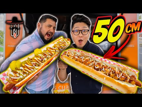 ¡¡HOT DOGS GIGANTES de 50CM!!