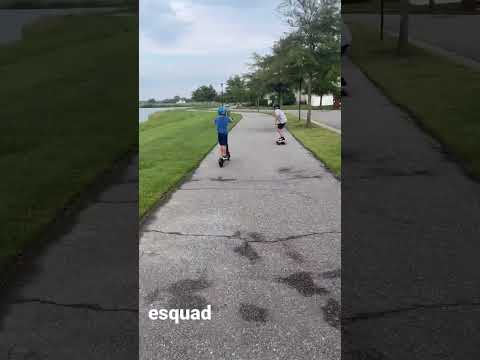 Electric scooter, skateboard, and dirt bike explore Virginia Beach