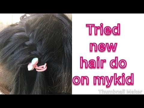 Easy Indian Hairstyles for PreSchool || Kids Short Hair || Cute Braid || DIML