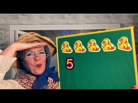 5 Little Ducks Song with Mother Goose!🪿