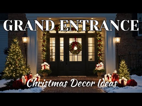 Grand Entrance: Gorgeous Christmas Decor Ideas for Your Porch!