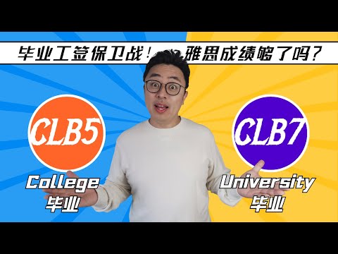 你距离毕业工签还差一张雅思成绩单丨CLB5/CLB7的评分标准丨如何短期内提升至CLB5/CLB7丨打响毕业工签保卫战，快速出分一次过备考秘籍！