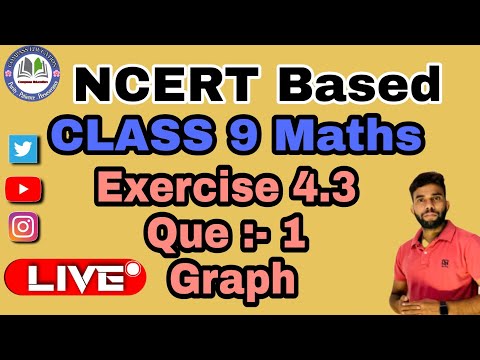 Class 9 maths ex4.3 que 1 Linear Equation graph #khansir #rakeshyadavmath #magnetbrains #ncert