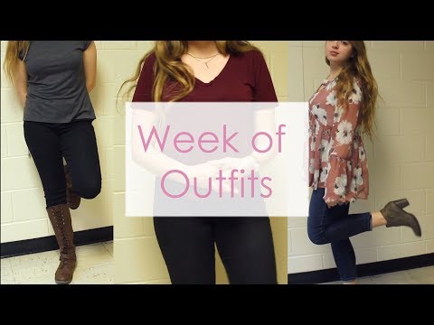 What I Wear in a Week // College Week of Outfits