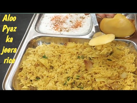 Nameen chawal masaledar, aloo pyaz vale, best Lunch recipe Make it quick and easily || जीरा राइस