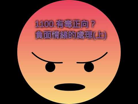 1100.有毒正向？負面情緒的處理(上)