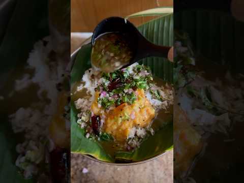 Comfort food - pachipulusu and pappu with steamed rice