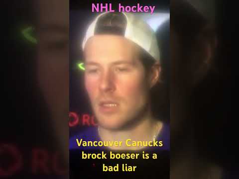 Vancouver canucks brock boeser lying about drama#vancouvercanucks #nhl #hockey #canucks shorts