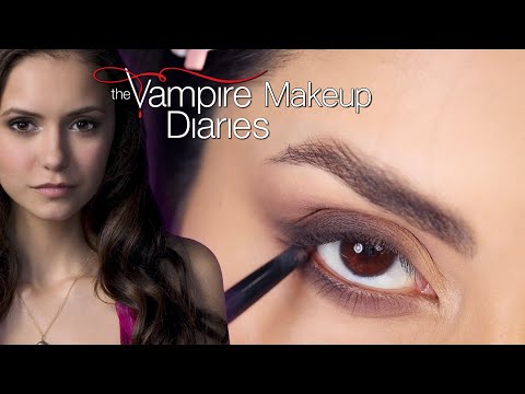 Makeup tutorial-vampire Diaries  Katherine pierce Makeup inspired (smokey eyes ) - easy tutorial