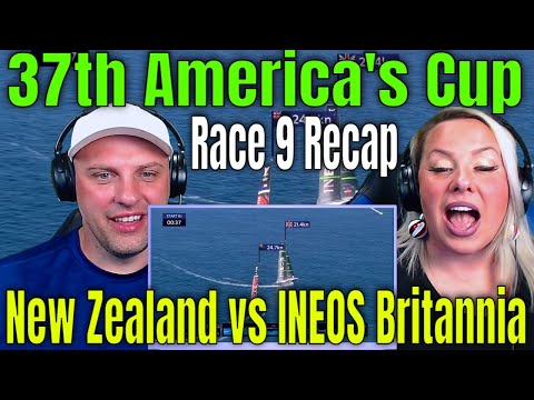 Reaction To 37th America's Cup Race 9 Recap | Emirates Team New Zealand vs INEOS Britannia