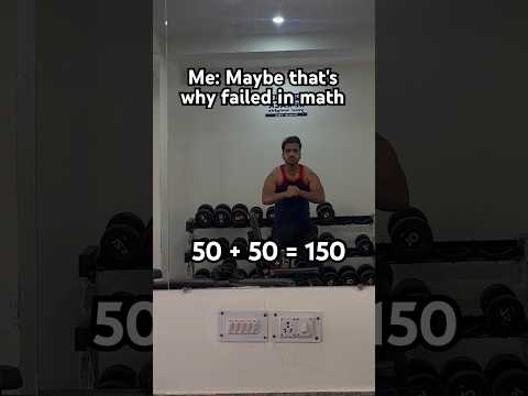 Me: Maybe that's why failed in math #minivlogs #gymworkout #gymshorts #gymlife #chestworkout