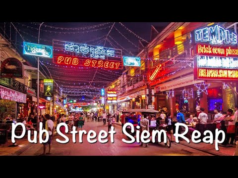 【カンボジア旅行】シェムリアップ　パブストリート🌺ChristmasDinner ＆ Pub Street🌺 【SiemReap】🌺【家族とCambodia 】