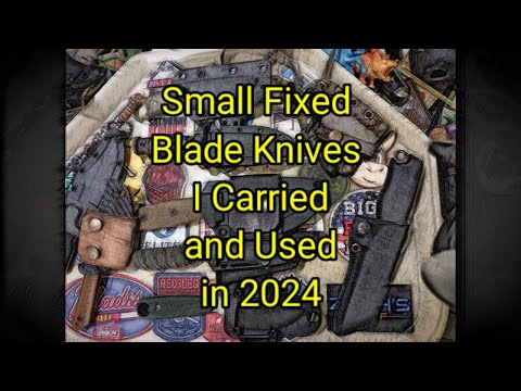 (1654) Small Fixed Blade Knives I Carried and Used in 2024