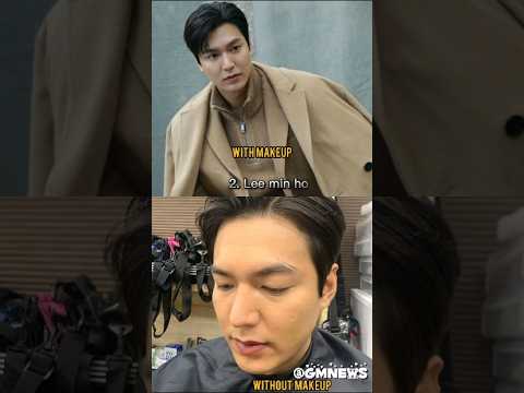 Korean actors with and without makeup #shorts #jichangwook #ahnhyoseop #leeminho #parkseojoon