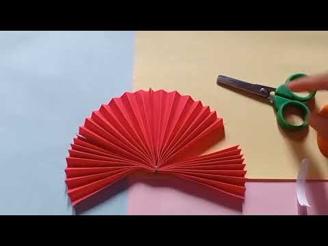 How to fold paper fan | Origami Easy