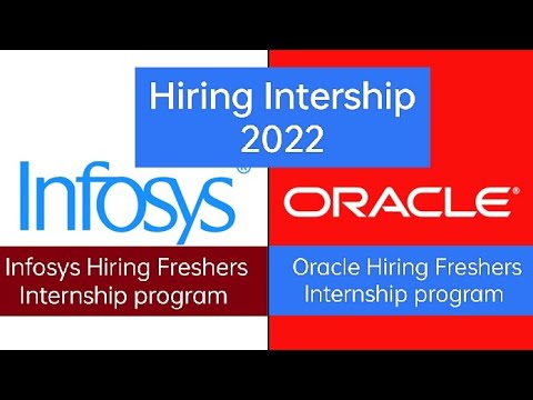 Infosys || Oracle Hiring Freshers for Internship program 2022 | Salary 25k 🔥