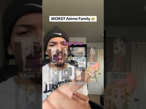 BUILDING THE WORST ANIME FAMILY 😭 #anime #manga #shorts