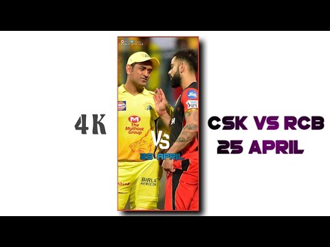 CSK VS RCB MATCH !! 25 APRIL COMING SOON MATCH !! RCB 🆚 CSK MATCH !! PANDIT STATUS !!