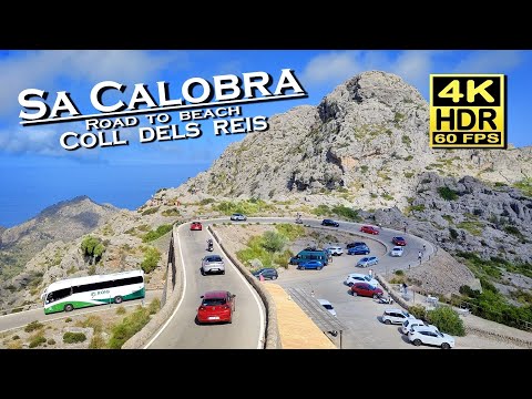 Sa Calobra Mallorca (Coll dels Reis) Road to Sa Calobra Beach 4K 60fps 💖 Balearic Islands 👀 Spain 🇪🇸