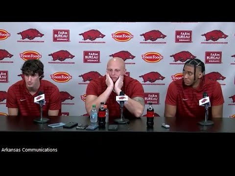 Hudson Clark, Landon Jackson and Taylen Green talk about 20-10 loss to No. 3 Texas