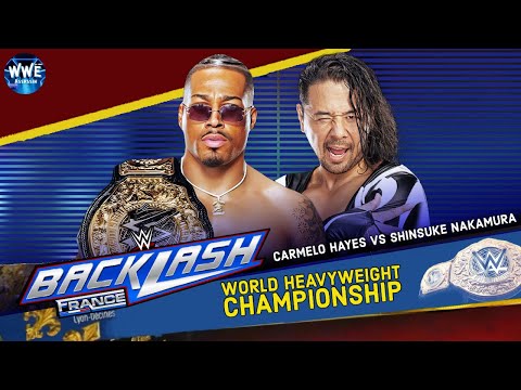 WWE 2K24 BACKLASH; CARMELO HAYES VS. SHINSUKE NAKAMURA FOR THE WORLD HEAVYWEIGHT TITLE!!!