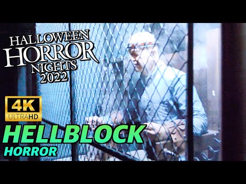 Hellblock Horror at Halloween Horror Nights 2022 - 4k Walkthrough