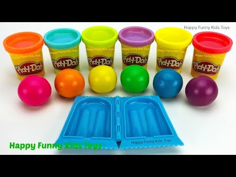 Making Ice Cream Popsicle with Play Doh Balls Surprise Eggs Zuru 5 Surprise Toys