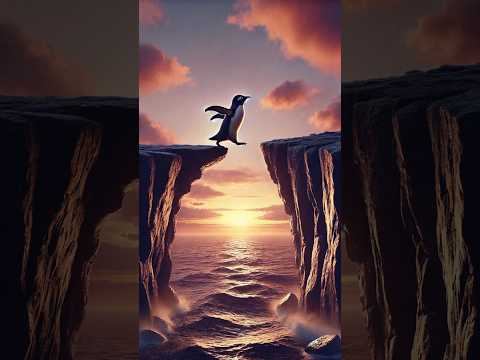 Conquering the Cliff : Penguin's Story Melody #cute #music #3d #penguin #foryou #viralshorts