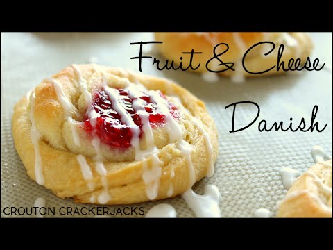 Quick and Easy (semi) Homemade Danish Pastries!! Fruit and Cheese Danish Recipe